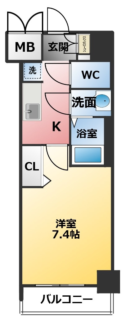 プレサンス　ジェネ　新栄町駅前　葵の間取り