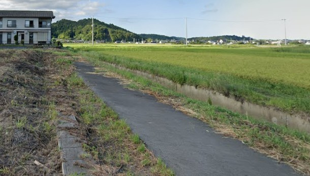 【新築戸建】　いわき市平泉崎第4の前面道路含む現地写真|東側幅員4ｍ私道