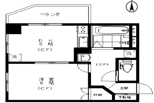メゾングリーンアップルの間取り