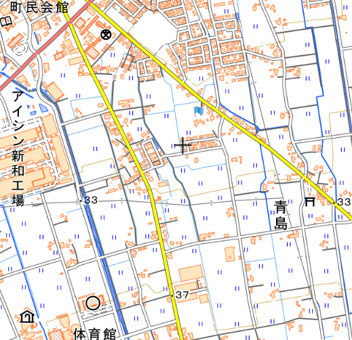 富山県下新川郡入善町　一棟アパートの地図