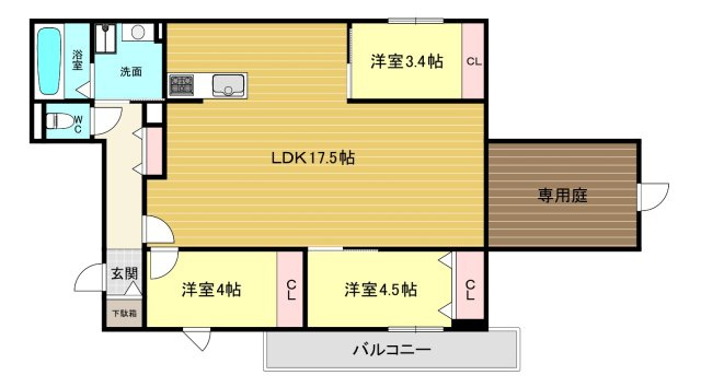 【間取り】 | リブレメゾン下大市西町Ⅰ