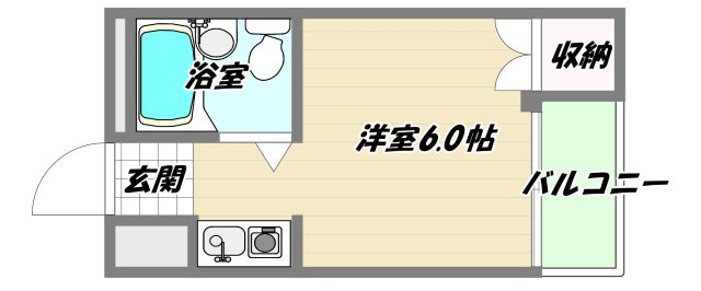 大阪市淀川区西中島２丁目の賃貸マンションの間取り