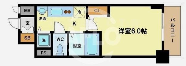 プレサンス谷町アルファの間取り|プレサンス谷町アルファ　間取り