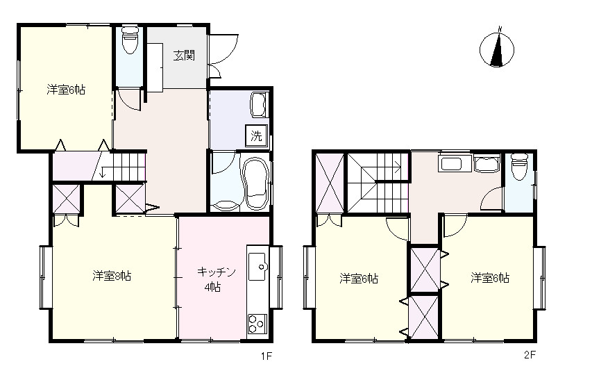 S1816H　吉佐美中古住宅の間取り