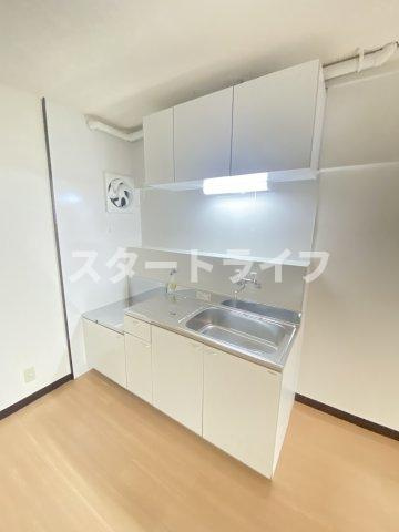 大阪市東淀川区東中島２丁目の賃貸マンションのキッチン