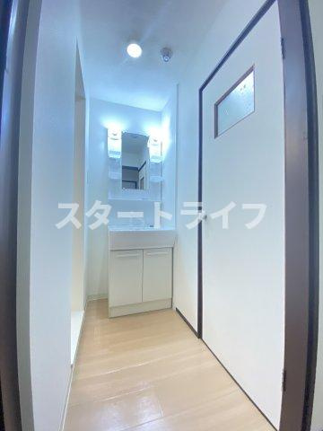 大阪市東淀川区東中島２丁目の賃貸マンションの洗面所
