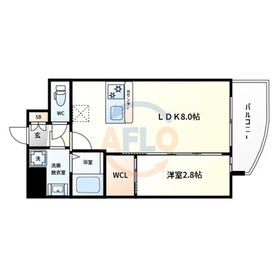 セレニテ難波ミラク弐番館の間取り|セレニテ難波ミラク弐番館　間取り
