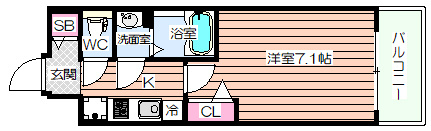 【間取り】 | プレサンス京町堀
