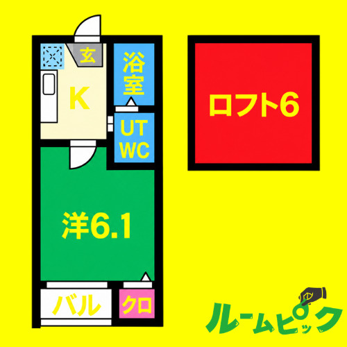 STAGE豊田本町　名古屋市賃貸　仲介手数料無料の間取り