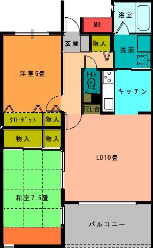 グランディア・デマラージュの間取り|使い勝手の良い間取りです♪