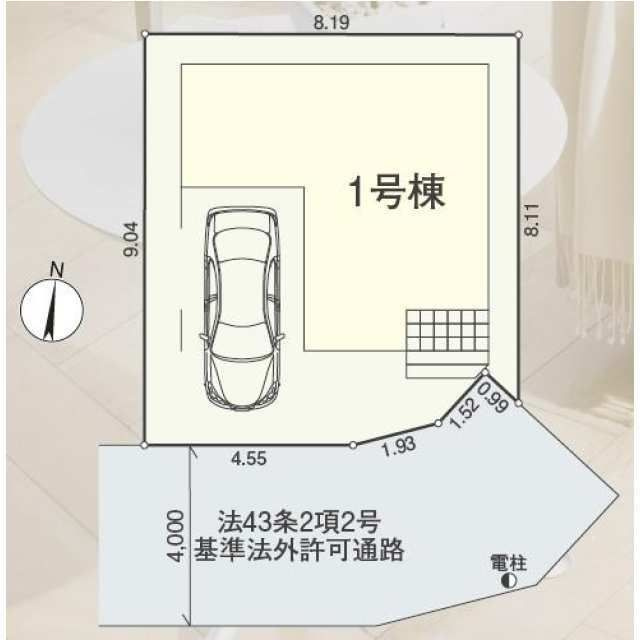 戸建 東村山市美住町２丁目の区画図