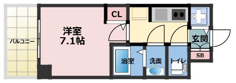 S-RESIDENCE天満Gracisの間取り