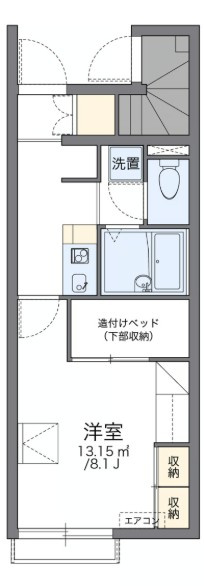 レオパレスくおれの間取り