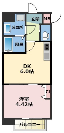 MAISON PREMIER UMEDA NORTHの間取り