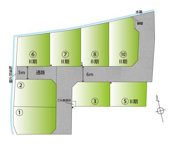 紀伊Ⅶ・新築戸建の区画図