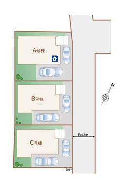 【区画図】 | ご家族様のプライベート空間が確保できる素敵な間取りです。また敷地ゆったりですので、おうち時間を楽しむのにもぴったりですね♪