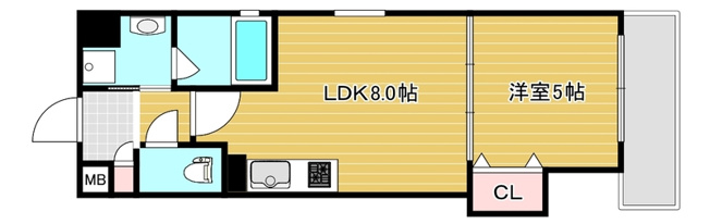 【間取り】 | セレニティ小若江B棟