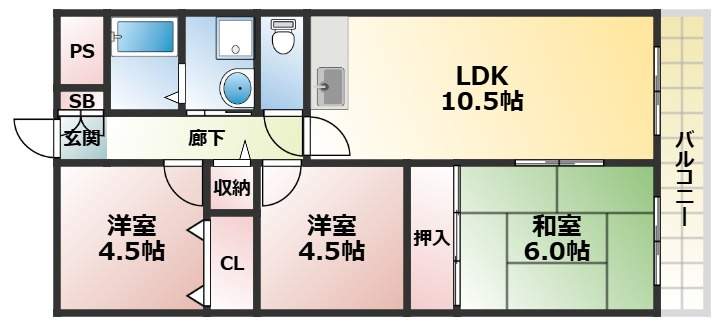 ドゥヴァンルパルクの間取り