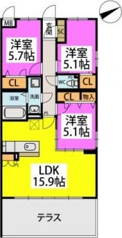 ステラガーデンの間取り