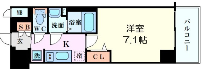 【間取り】 | プレサンスOSAKA DOMECITY　クロスティ