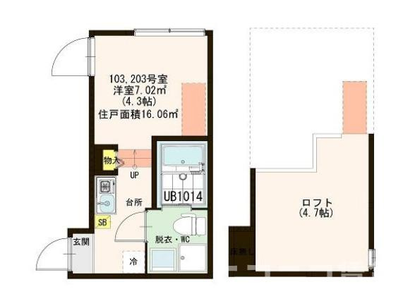 【間取り】 | ハーモニーテラス足立