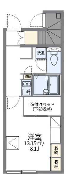 レオパレスエクレールの間取り
