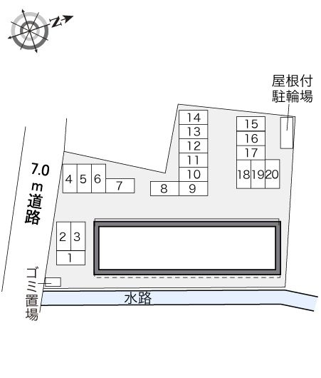レオパレスエクレールの区画図