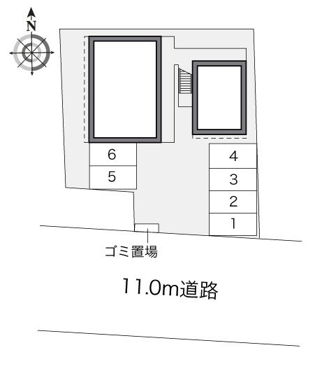 レオパレスエストの区画図