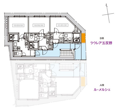 【区画図】 | ラウレア五反野(ラウレアゴタンノ) 
