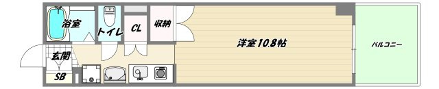 大阪市淀川区新北野１丁目の賃貸マンションの間取り