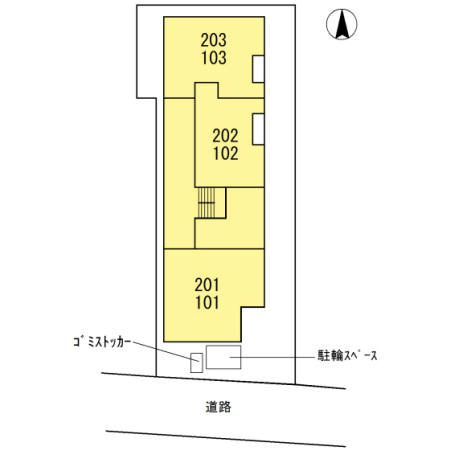 モンコートの区画図