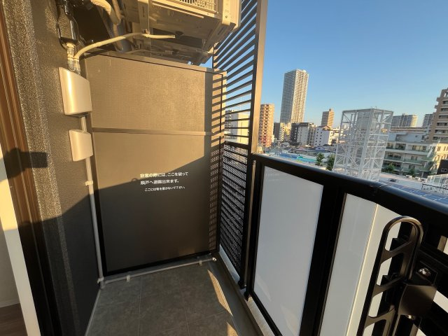 ブランシエスタ天満のバルコニー