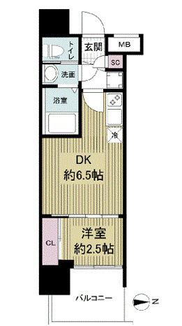 セレニテ中崎町リアンの間取り