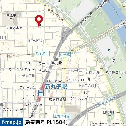 【地図】 | オリエンタル新丸子Ⅲ