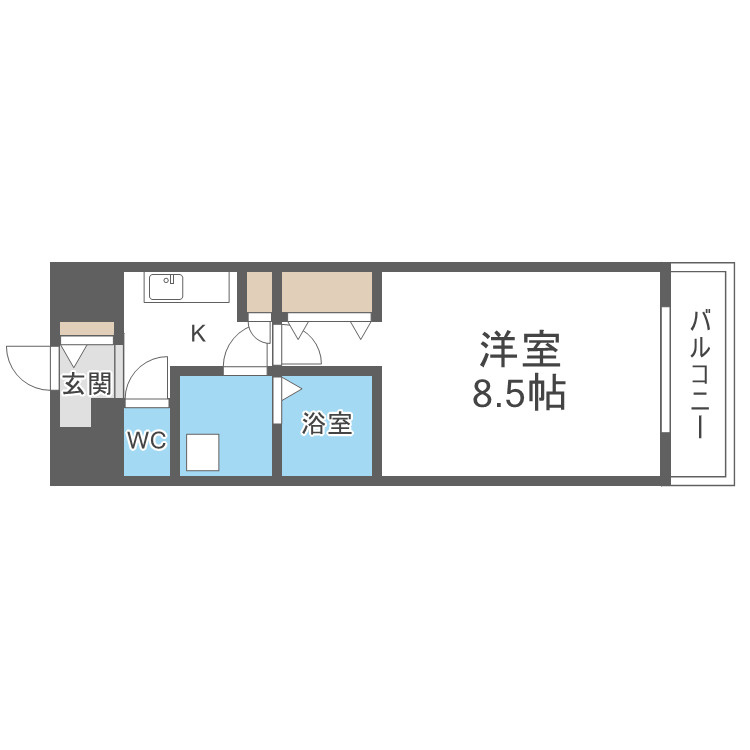 ヴェリテ新大阪の間取り