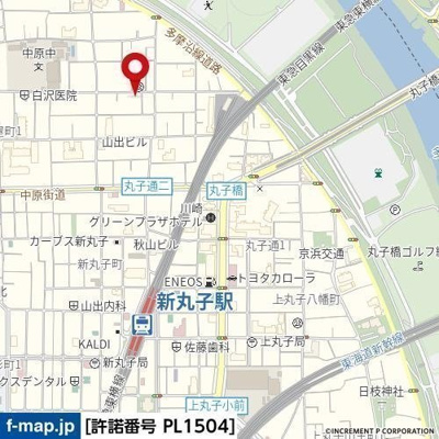 【地図】 | オリエンタル新丸子Ⅲ