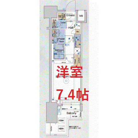 【間取り】 | ガリシアレジデンス品川パークサイド
