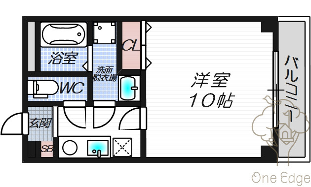 NUI南森町の間取り