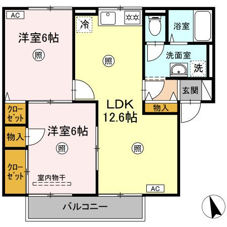 【間取り】 | メゾンリヴェールA棟