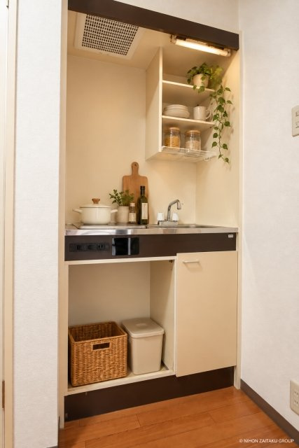 ファサード田園調布のキッチン|※家具小物含めイメージ図