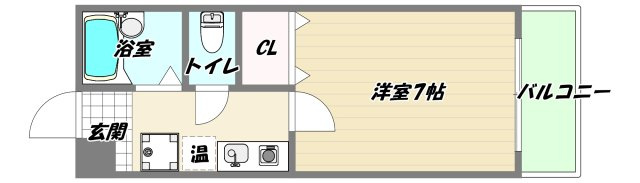 大阪市淀川区十三本町１丁目の賃貸マンションの間取り