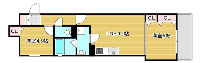 【間取り】 | セレニティ小若江A棟