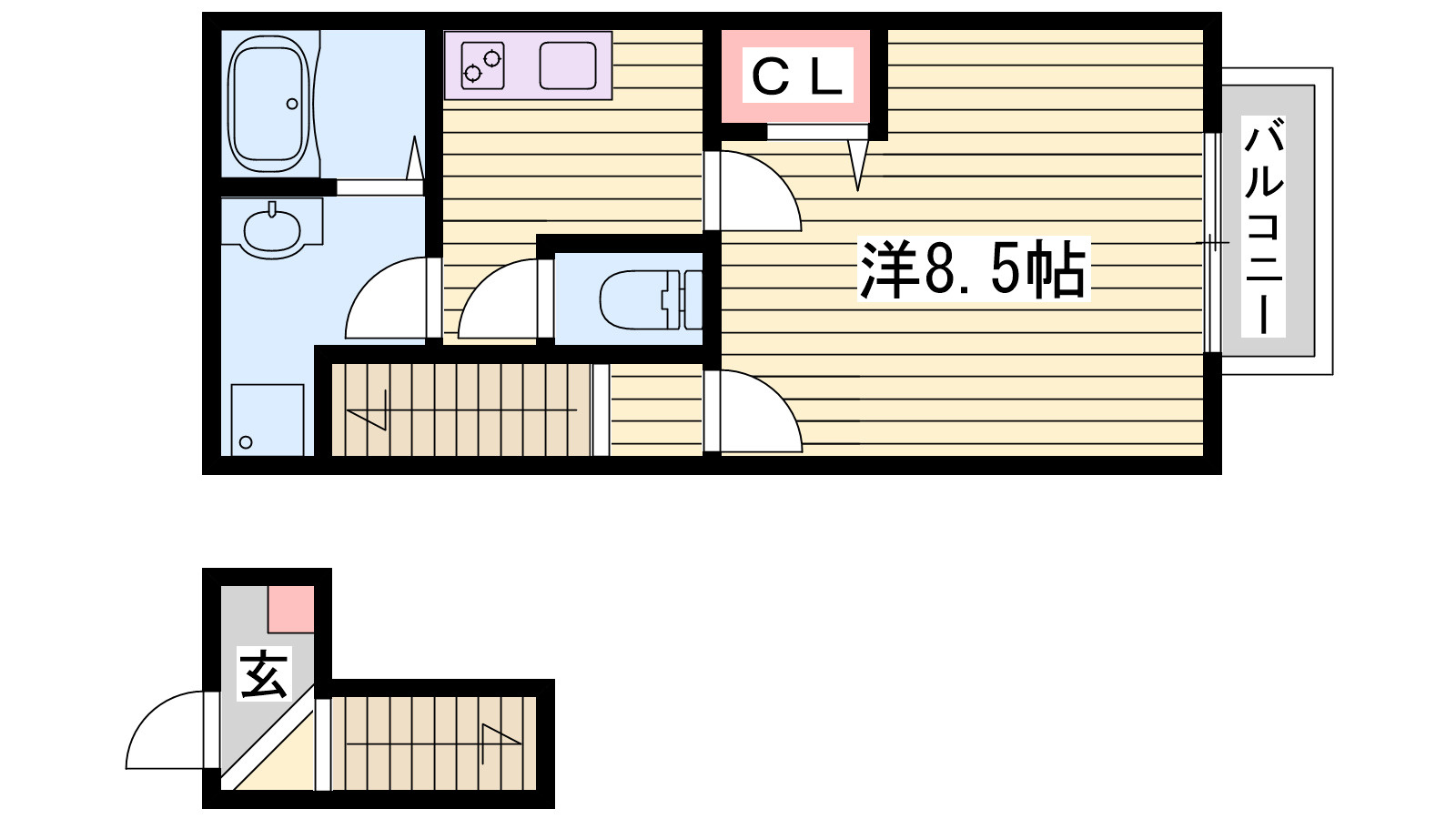 ブラウニー山手の間取り