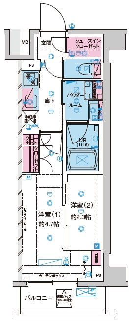 GENOVIA西新井の間取り