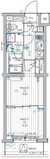 【間取り】 | PREMIUM CUBE 中野