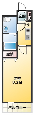 らふぃね壱番館の間取り