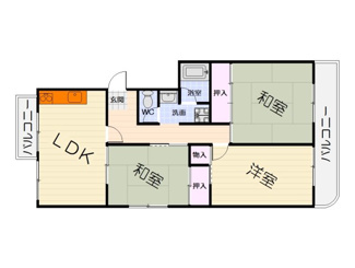 【間取り】 | 府中団地6号棟