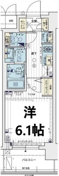 エステムコート名古屋栄プレシャスの間取り