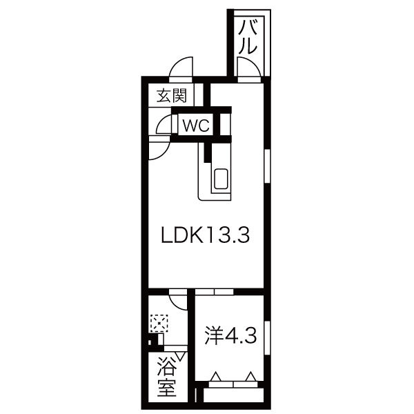 クラージュ龍ノ口の間取り