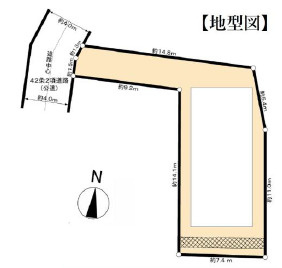 仲介手数料無料　横浜市中区滝ノ上の区画図